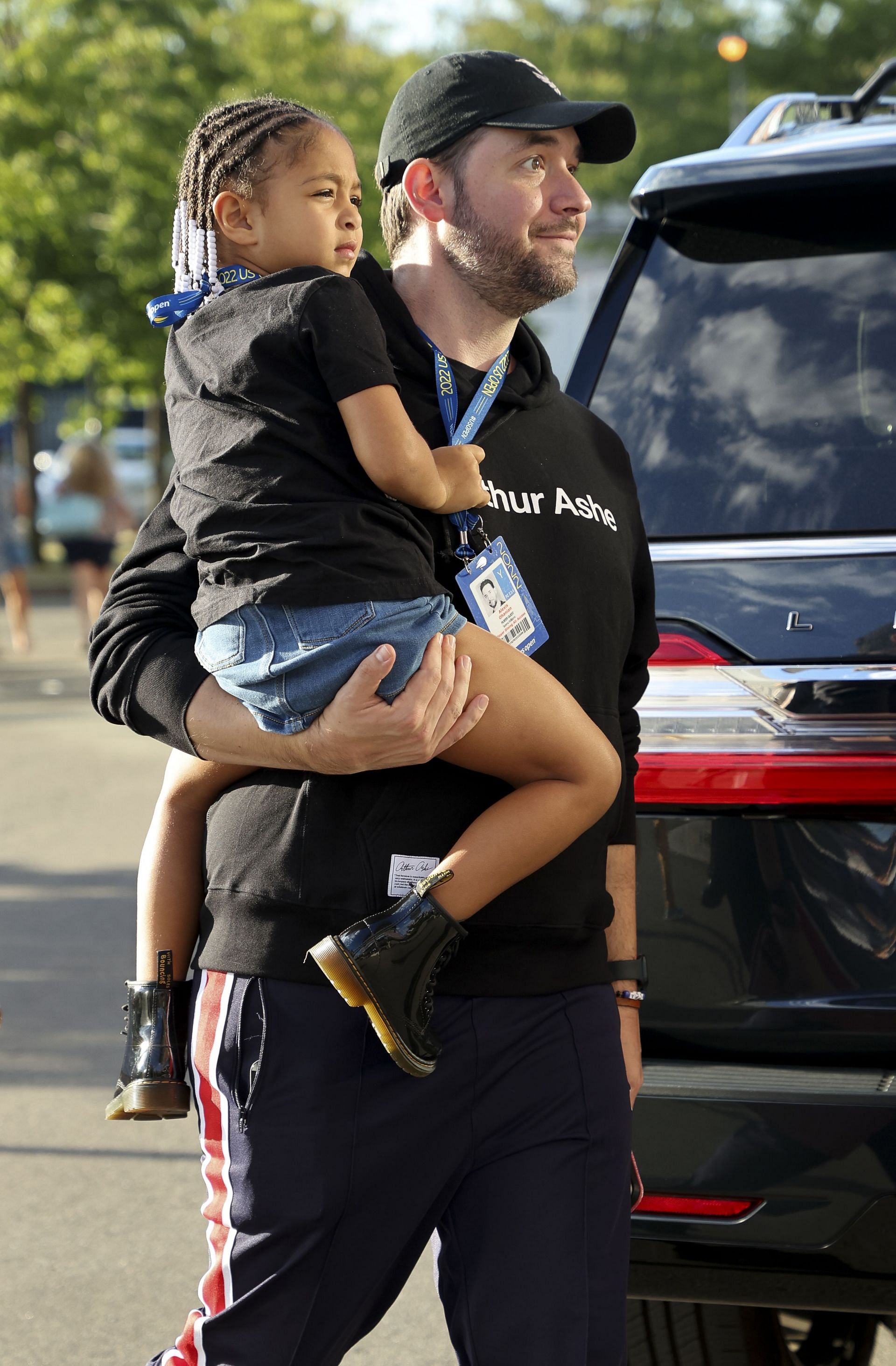 Ohanian and Olympia at the 2022 US Open Tennis Championships (Image Source: Getty)