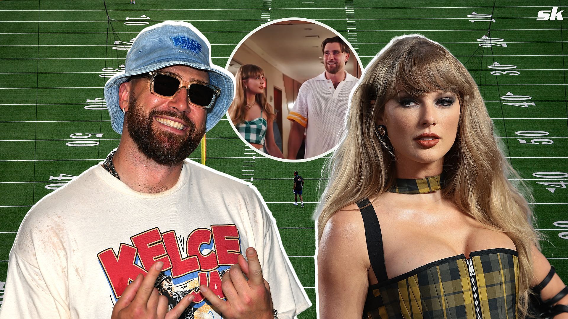 Travis Kelce turns heads with Taylor Swift at Tight End University event