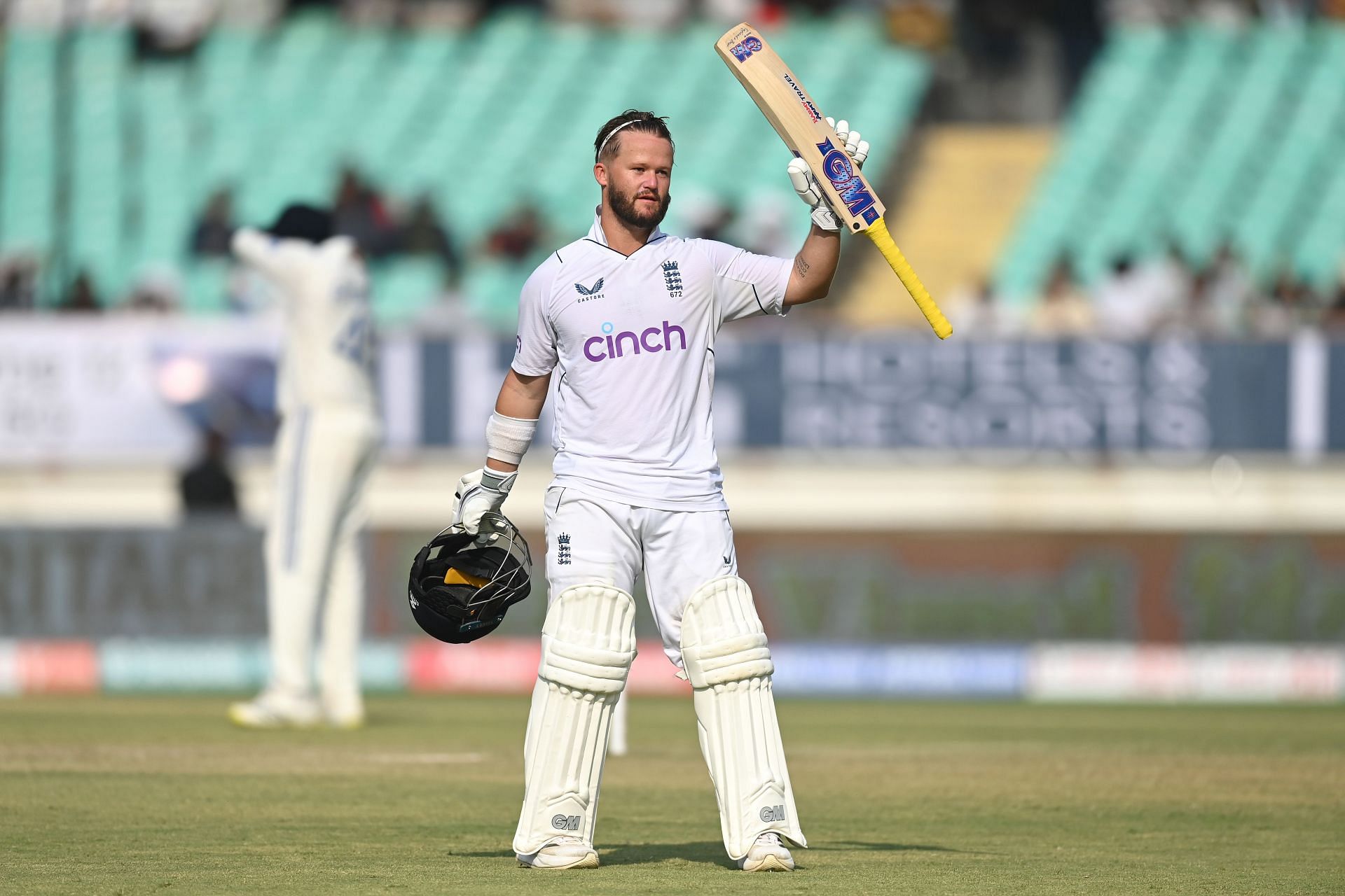 Ben Duckett scored one of the best Test centuries of 2024 against India in Rajkot (Credit: Getty]