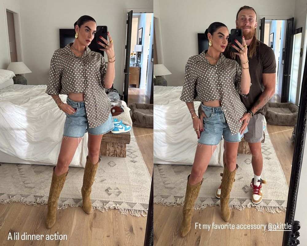 Claire Kittle shares sweet date night moments with husband George Kittle [IG/@clairekittle]