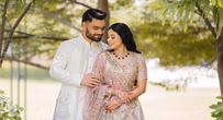 "The wait was worth every second" - KKR star shares heartfelt pictures with fiancée Priya Saroj after his engagement [In Pics]