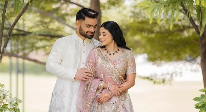 "The wait was worth every second" - KKR star shares heartfelt pictures with fiancée Priya Saroj after his engagement [In Pics]
