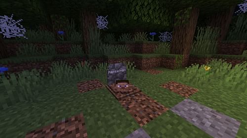 GraveStone is one of the most popular mods to add a gravestone to the game (Image via CurseForge/henkelmax)