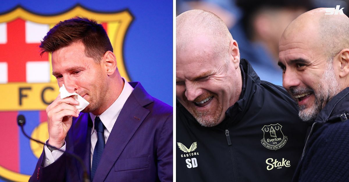 Lionel Messi, Sean Dyche and Pep Guardiola