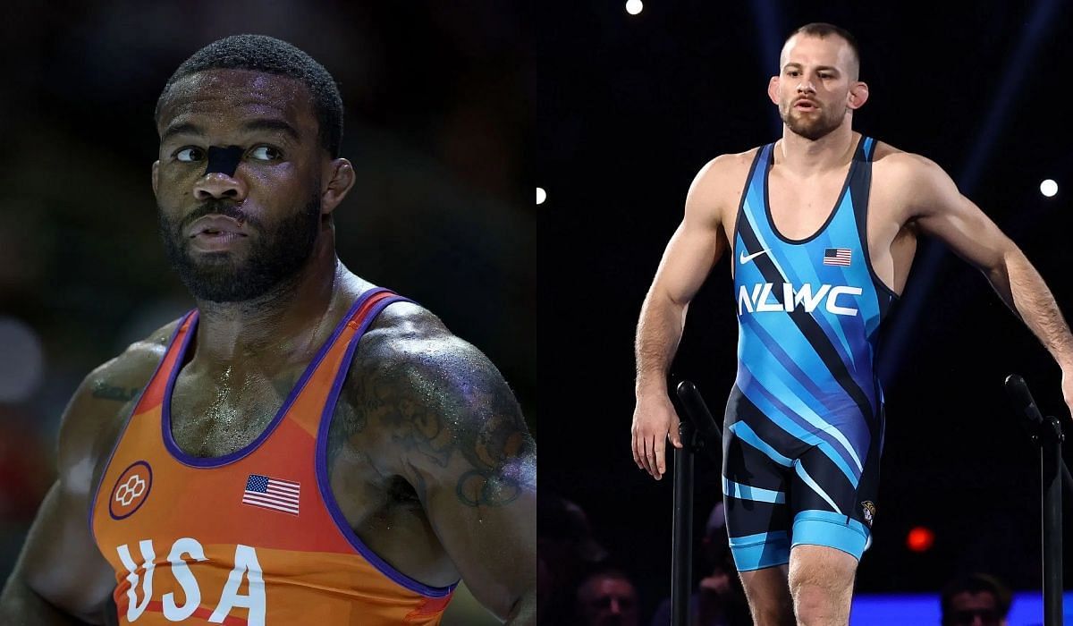 Jordan Burroughs and David Taylor - Source: Getty