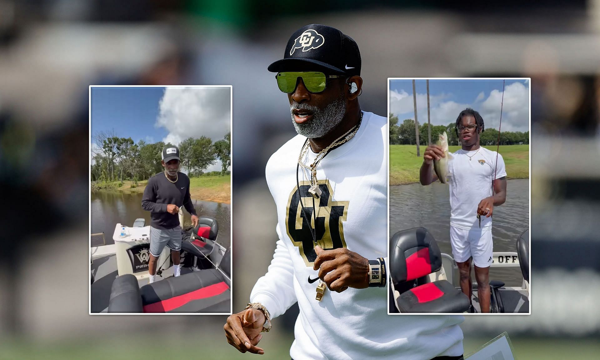 Coach Prime &amp; Travis Hunter Images: Imagn &amp; Instagram: @COACHPRIME