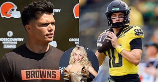 "Hard Launch bro": Browns' Dillon Gabriel reacts to Sabrina Carpenter allegedly going on a date with Oregon QB Luke Moga