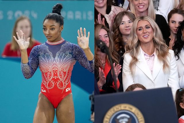 Simone Biles, Riley Gaines