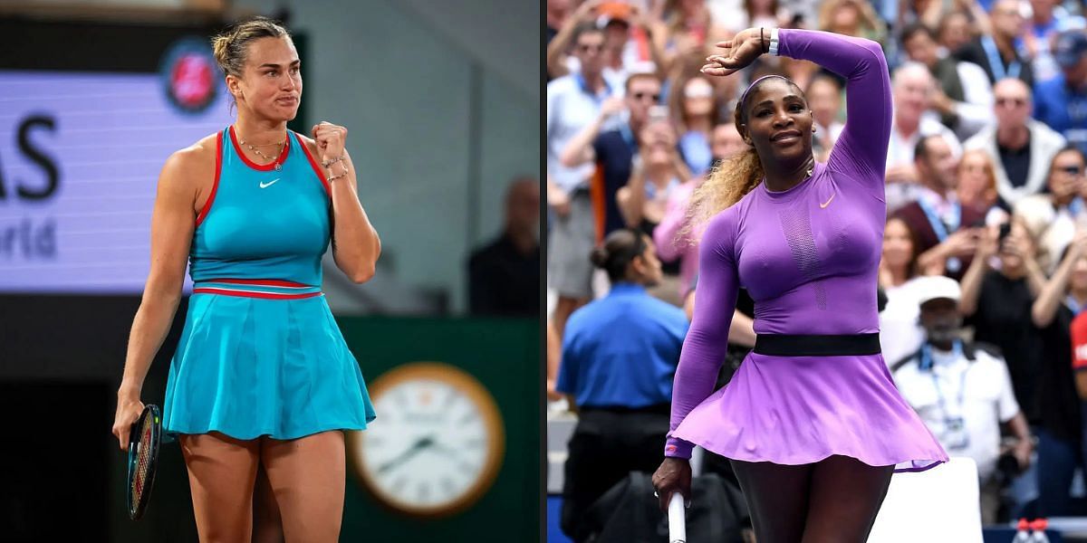 Aryna Sabalenka (L) and Serena Williams. (Photos: Getty)