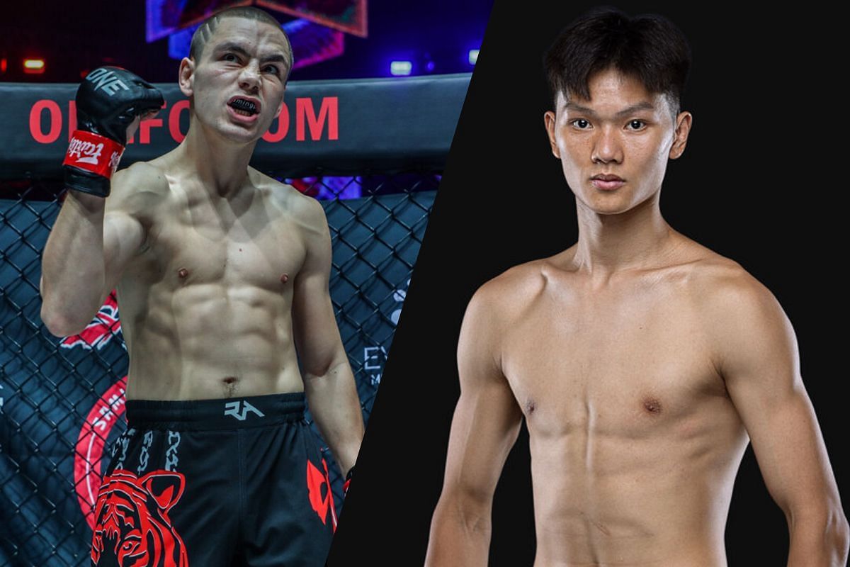 Tagir Khalilov (left) and Liao Shixu (right). [Photos from ONE Championship]