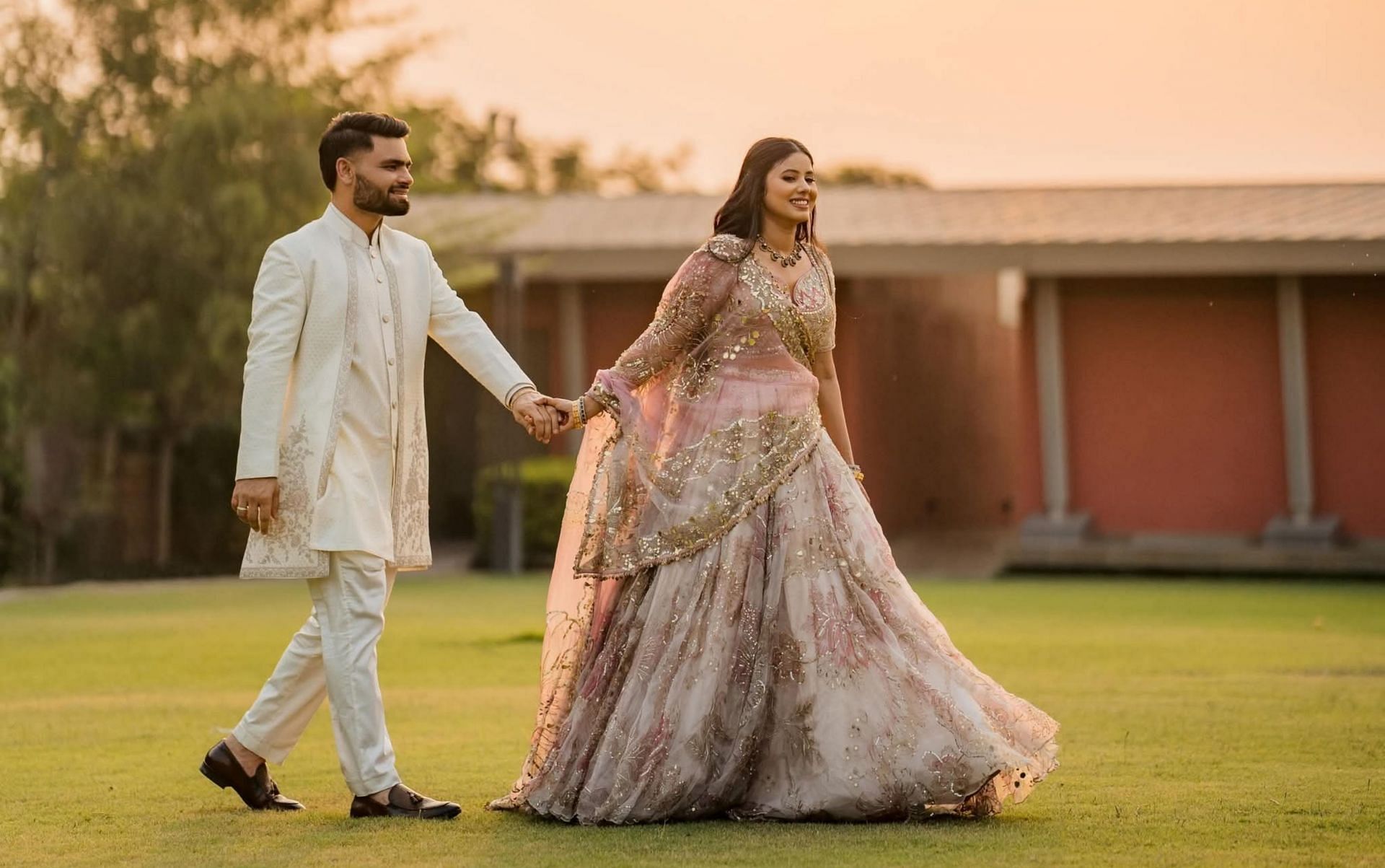 Priya Saroj and Rinku Singh during their engagement ceremony (Image: Priya Saroj/X)