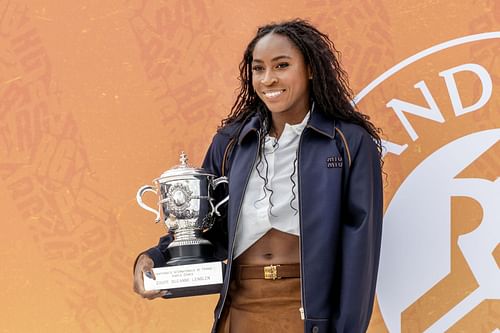 Gauff at the French Open Tennis Tournament. Roland-Garros 2025. - (Source: Getty)