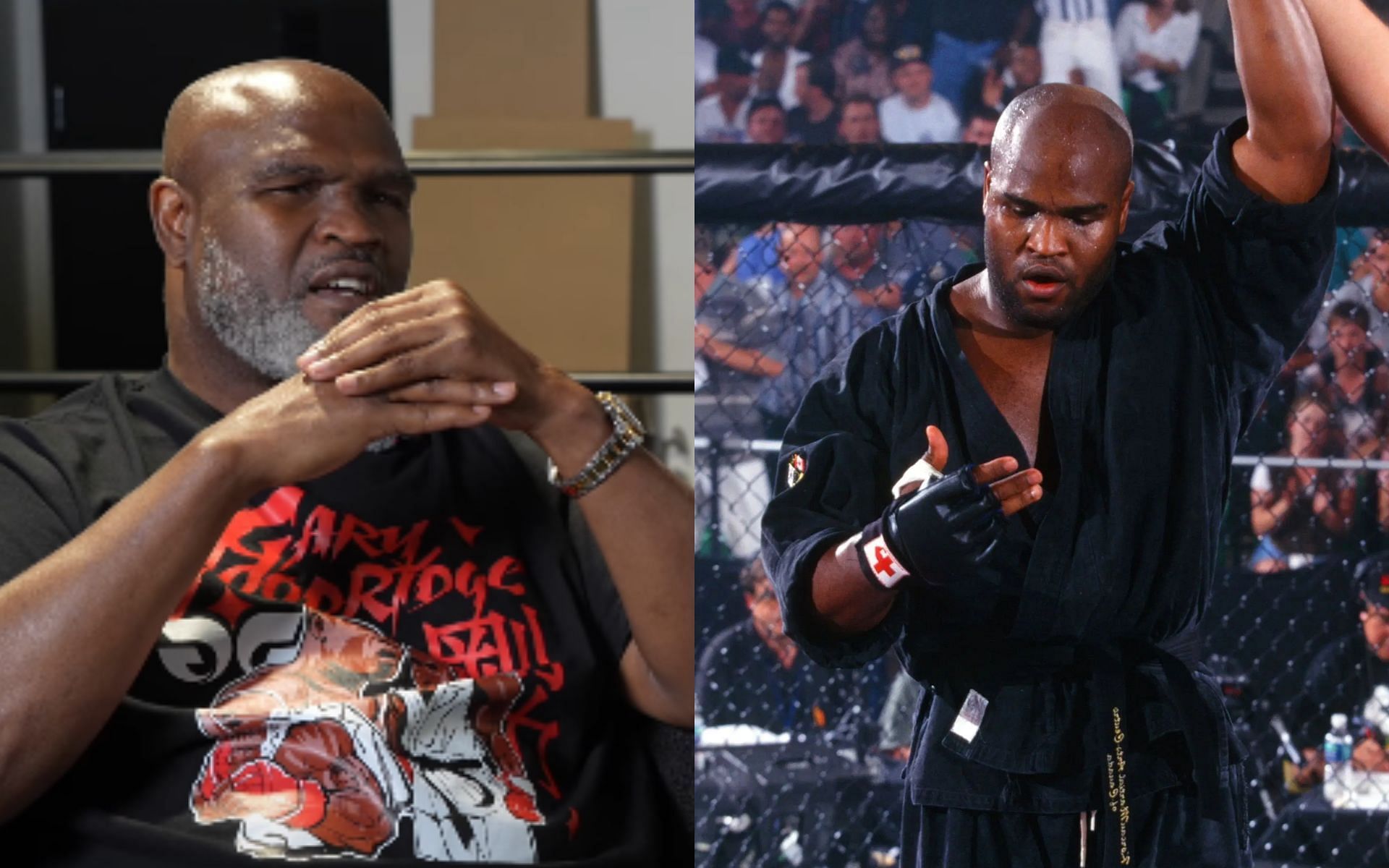 Gary Goodridge [Left] opens up about missing competition [Right] [Image courtesy: Gary Goodridge on YouTube, and Getty Images]