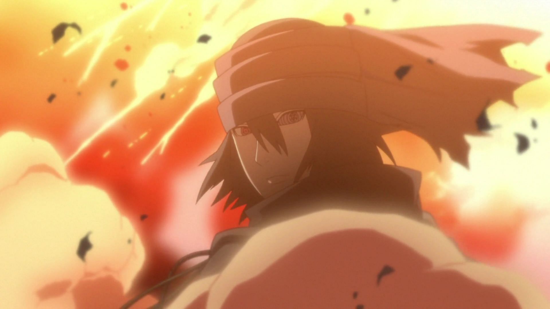 Sasuke can travel through dimensions using the Rinnegan (Image via Studio Pierrot)