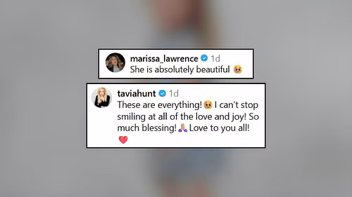 Marissa Lawrence shares a 4-word reaction to Brittany Mahomes' family photoshoot (Image Credit: Brittany/IG)