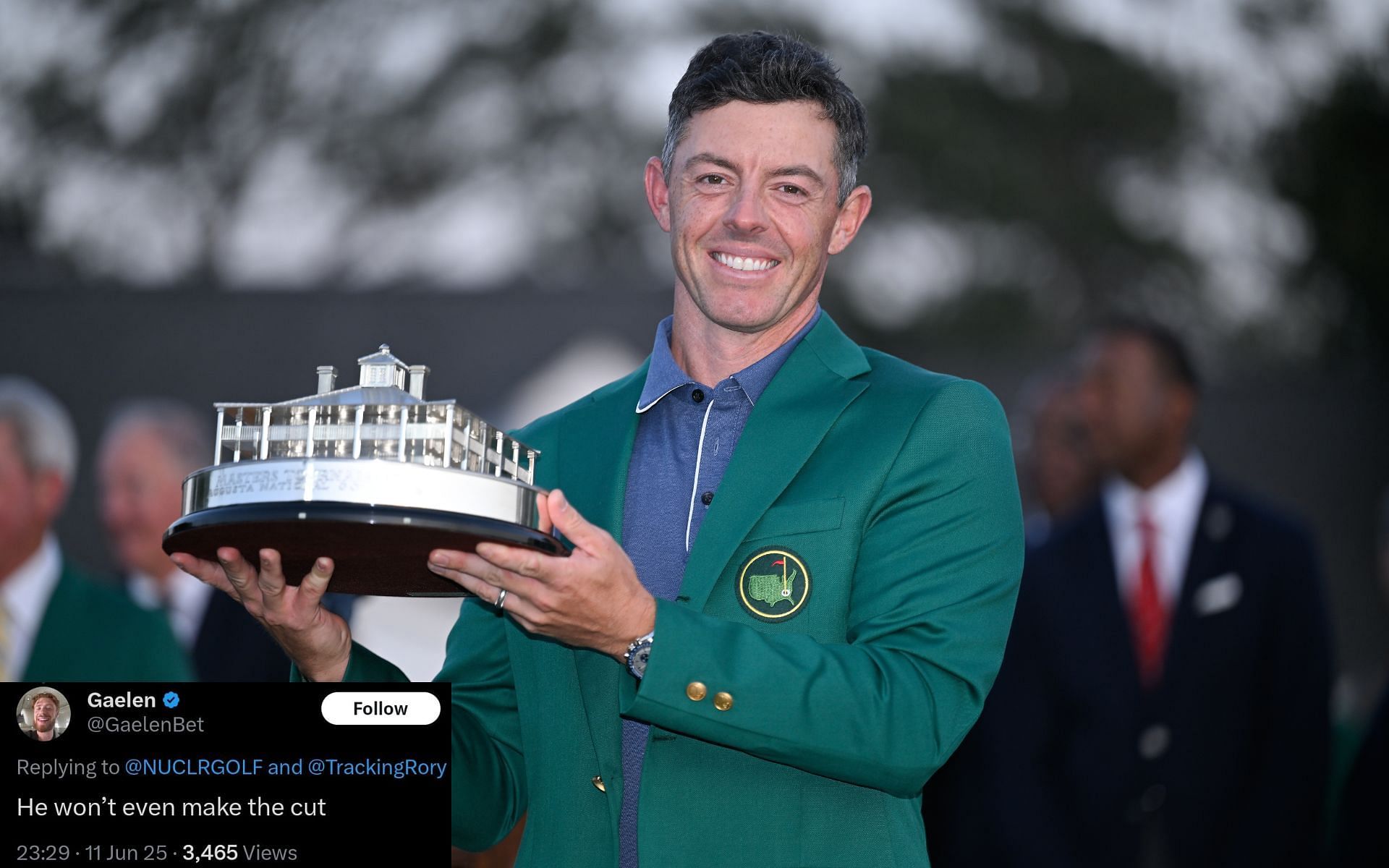 Rory McIlroy ( via Getty and X.com)