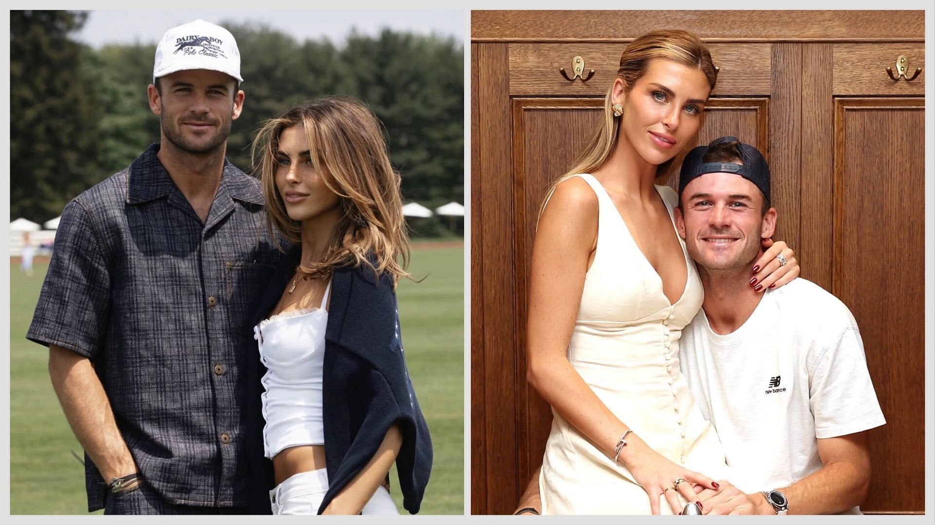 Tommy Paul with girlfriend Paige Lorenze. Images: Getty and @townandcountrymag on Instagram