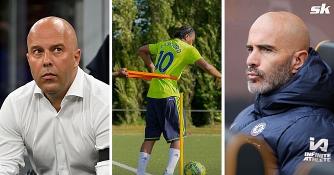 Liverpool and Chelsea transfer target spotted training in Marcus Rashford’s Manchester United shirt