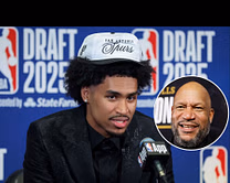 Dylan Harper's dad Ron Harper defends son from fan backlash for taking Kawhi Leonard's iconic #2 jersey on Spurs: "He’s still playing"