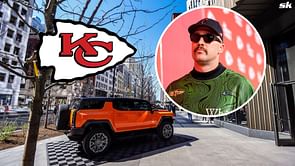 SPOTTED: Travis Kelce and Chiefs OL arrive in $107,145 Hummer at KC P&L for night out