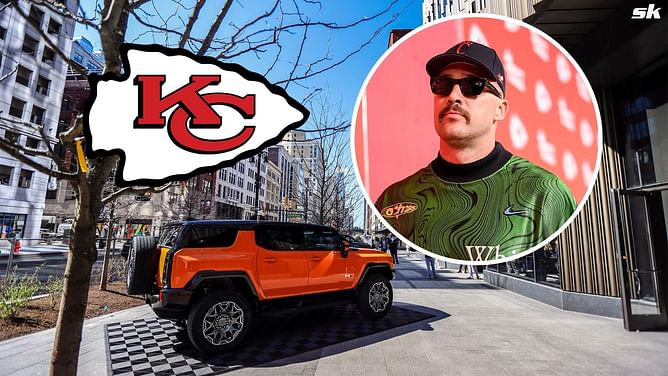 SPOTTED: Travis Kelce and Chiefs OL arrive in $107,145 Hummer at KC P&L for night out