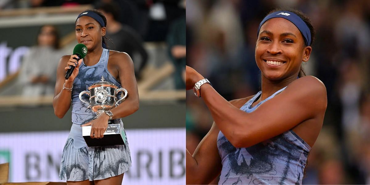 Coco Gauff thanks God, breaks down in tears (Source: Getty)
