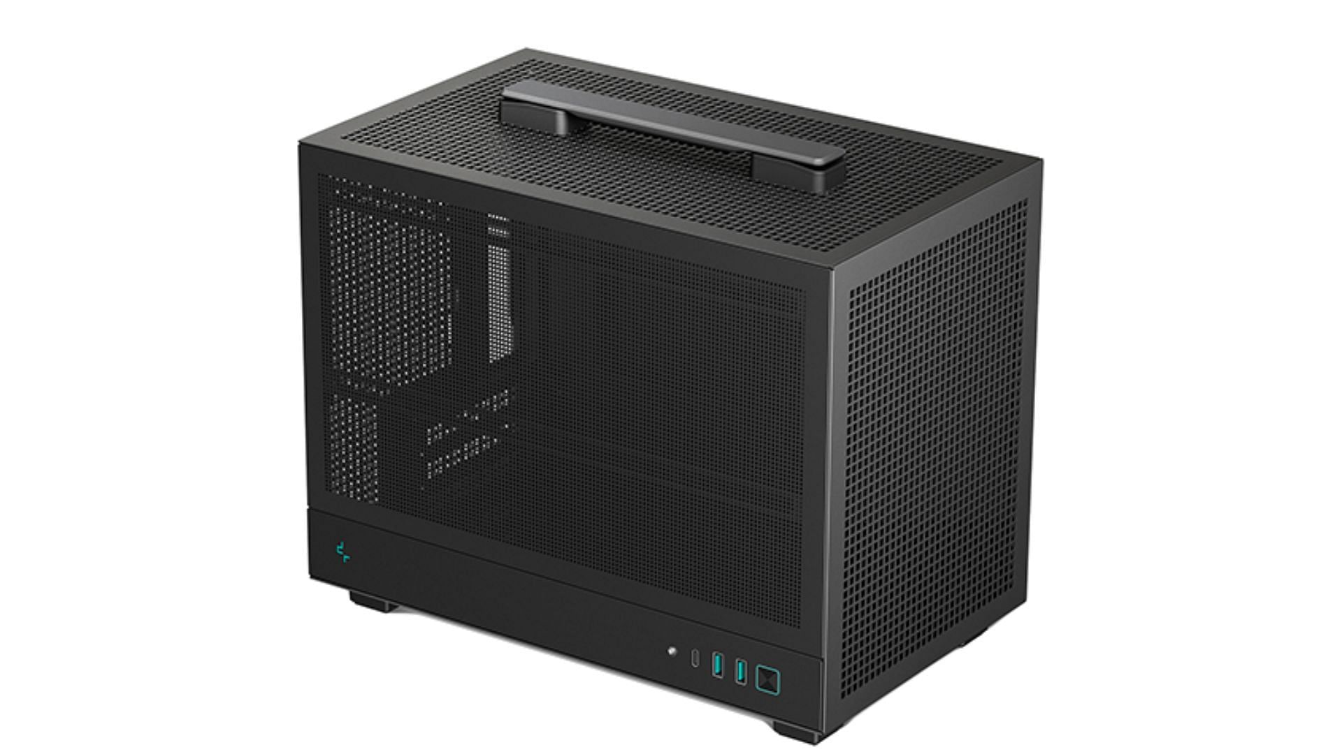 The DeepCool CH160 Mesh is a portable high-airflow mini-ITX case (Image via DeepCool)