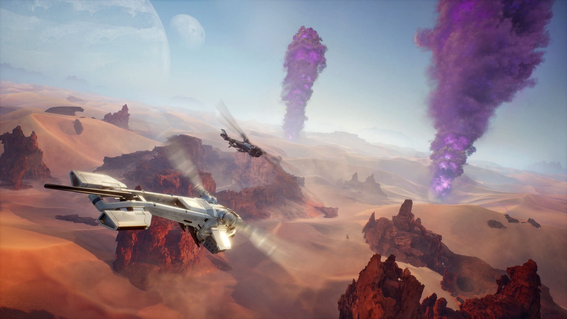 The Thopter Ladies are going to be key to getting around, if you can afford it (Image via Funcom)