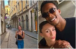 Garrett Wilson and GF Shay Holle enjoy vacation in Italy following conclusion of Jets minicamp
