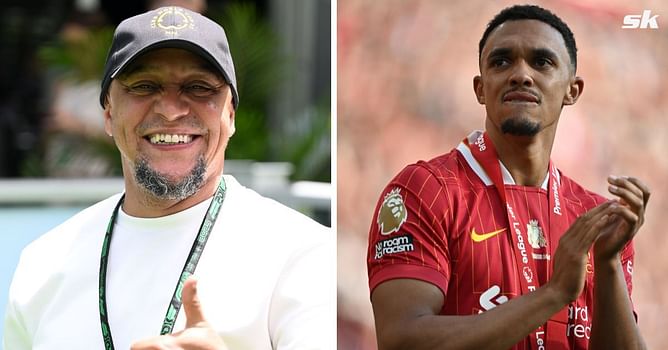 "Buenas noches, amigo..." - Roberto Carlos hilariously spotted teaching Alexander-Arnold Spanish after Real Madrid switch
