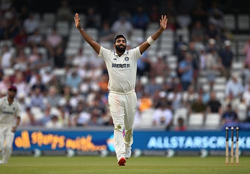 Jasprit Bumrah was the only Indian bowler among the wickets on Day 2 of the Leeds Test. [P/C: Getty]