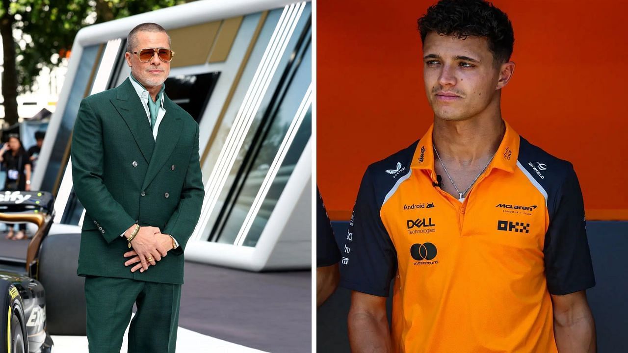 Lando Norris 4-word advice to Brad Pitt before driving his McLaren