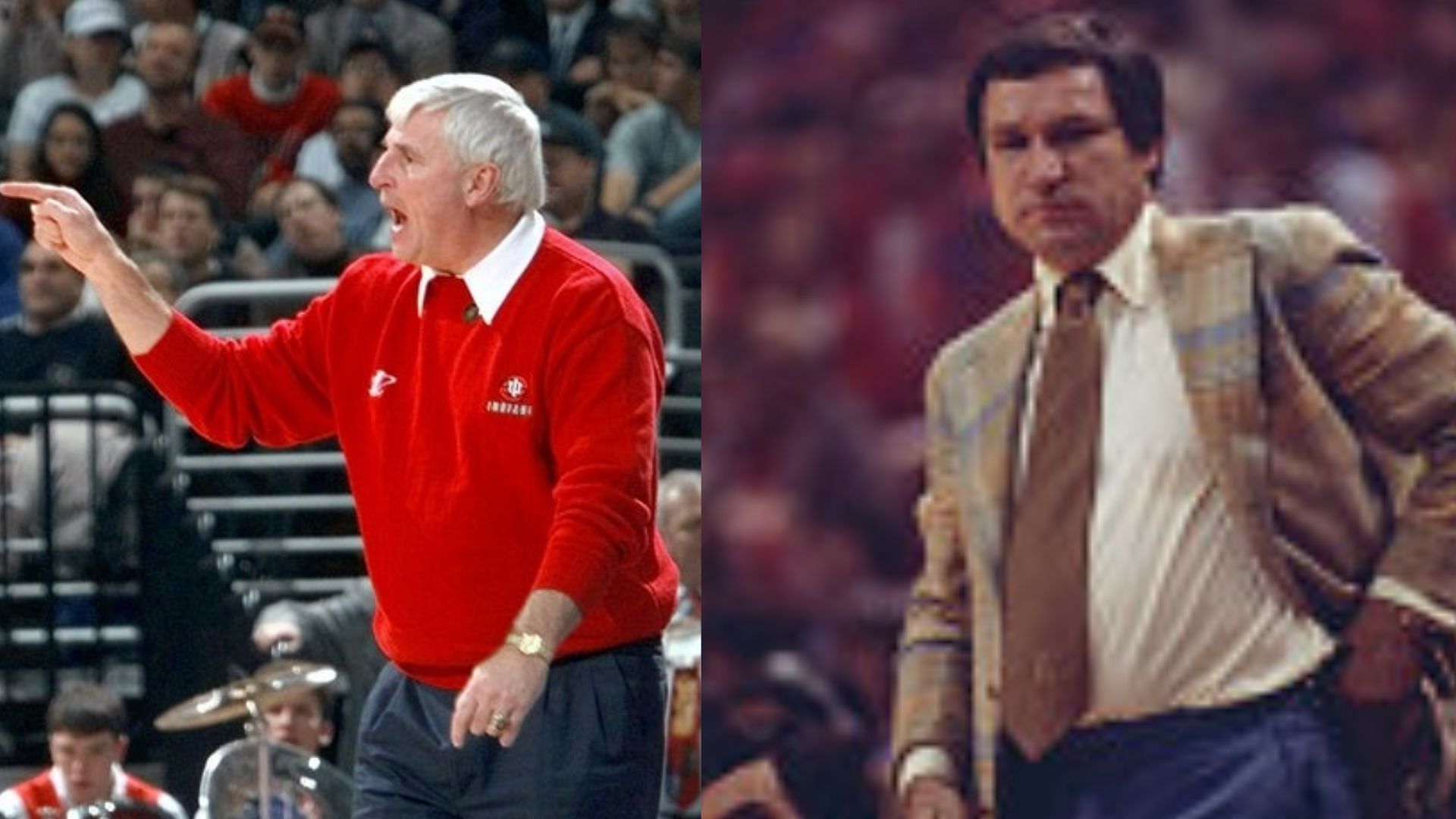 Former coaches Bob Knight and Dean Smith