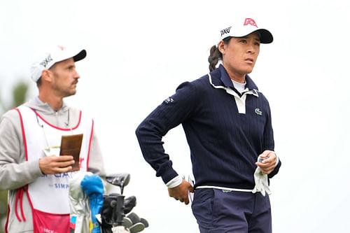 Celine Boutier takes the joint lead at the Meijer LPGA Classic for Simply Give 2025 (Image Source: Getty)