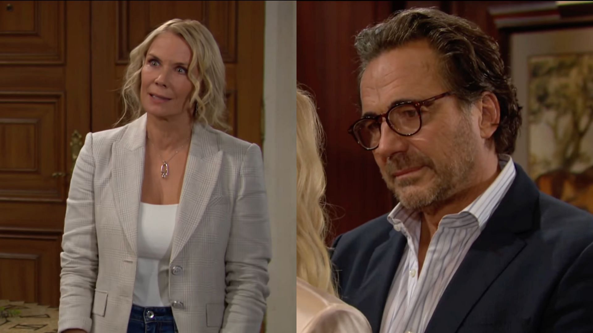 Brooke and Ridge on The Bold and the Beautiful (Image via Facebook/@The Bold and the Beautiful)
