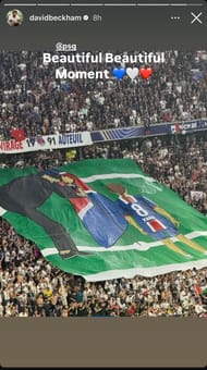 David Beckham Instagram Story