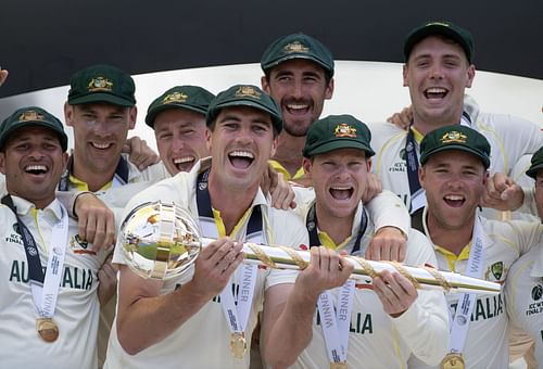 Australia celebrate their WTC victory. (Credits: Getty)