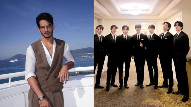 "What a crossover"- Fans stunned as Bollywood actor Ishaan Khatter delivers a performance of BTS' 'Mic Drop' at Miss World 2025 in India