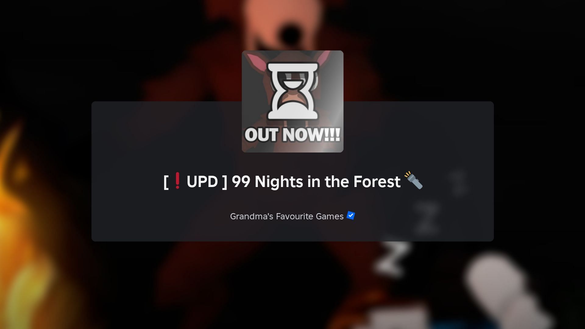 99 Nights in the Forest loading screen