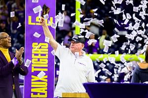 "Brian Kelly feels the heat if they lose this game": CFB insider names biggest matchup for LSU in 2025 season