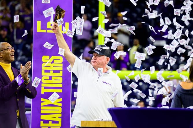 "Brian Kelly feels the heat if they lose this game": CFB insider names biggest matchup for LSU in 2025 season