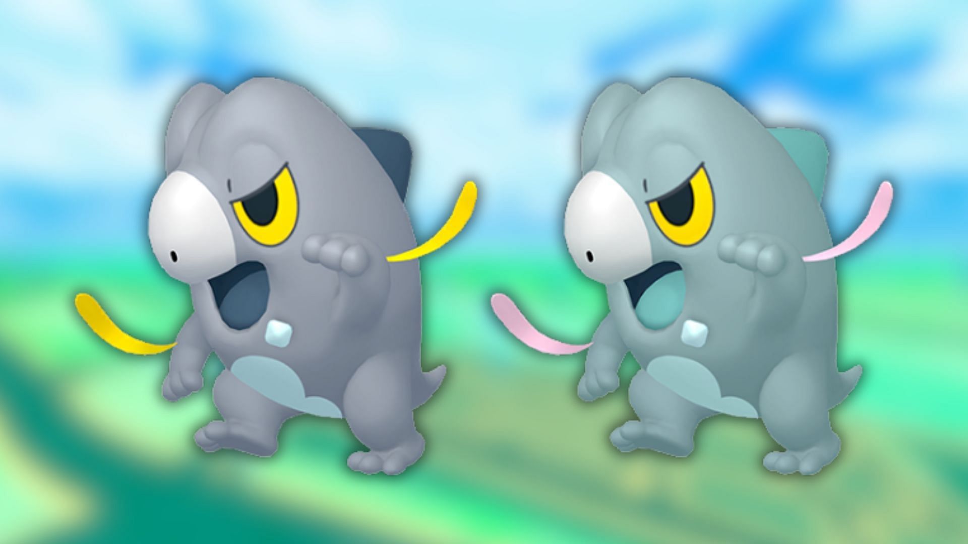 Frigibax and its shiny variant (Image via The Pokemon Company)