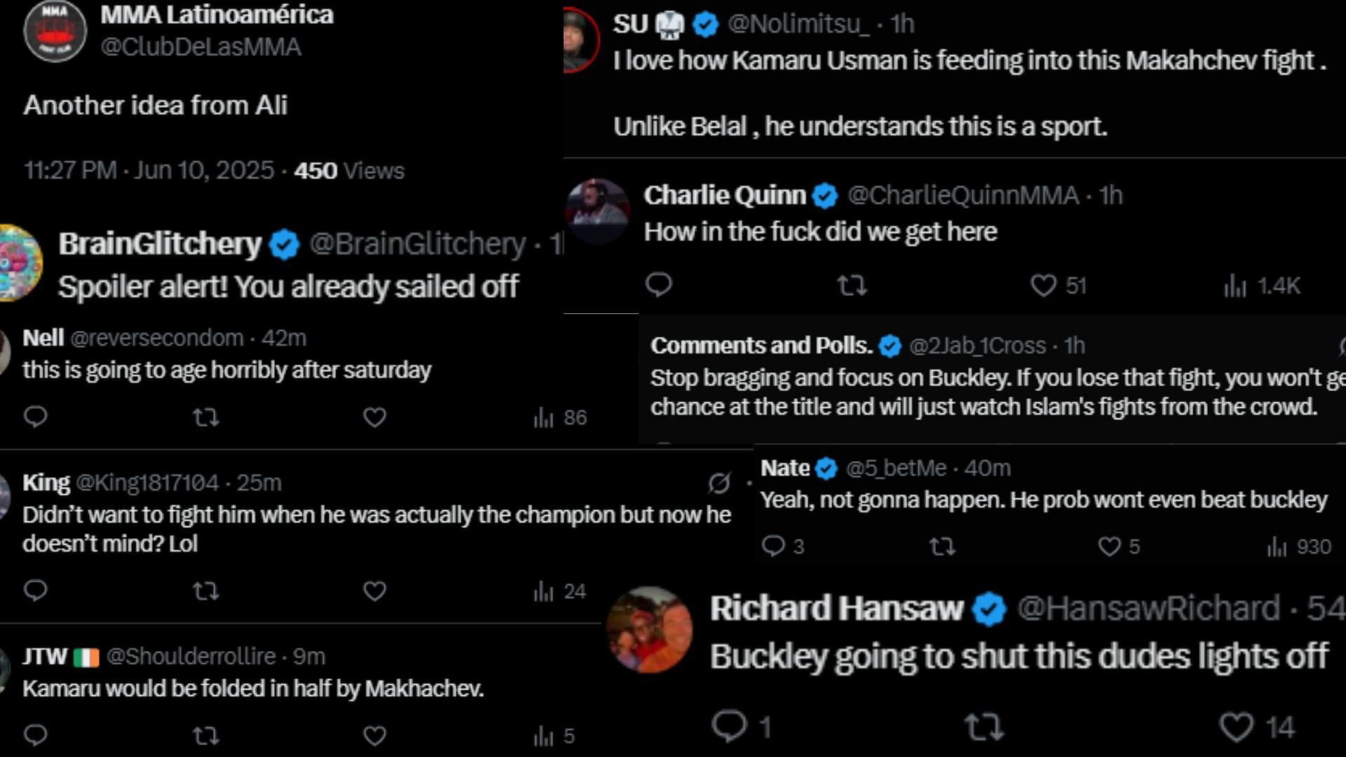 Fan comments. [Screenshots courtesy: @ChampRDS on X]