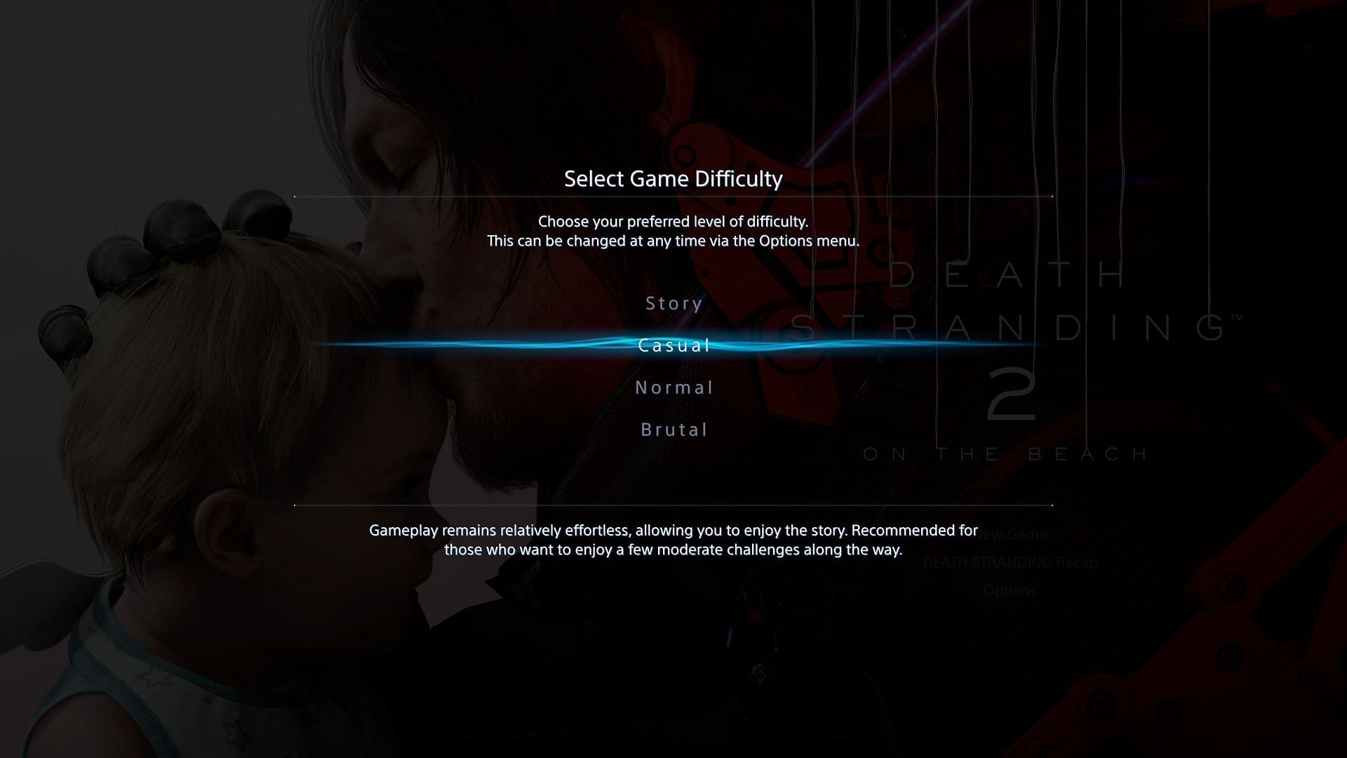 Difficulty level could affect the total playtime (Image via Sportskeeda Gaming || Kojima Productions)