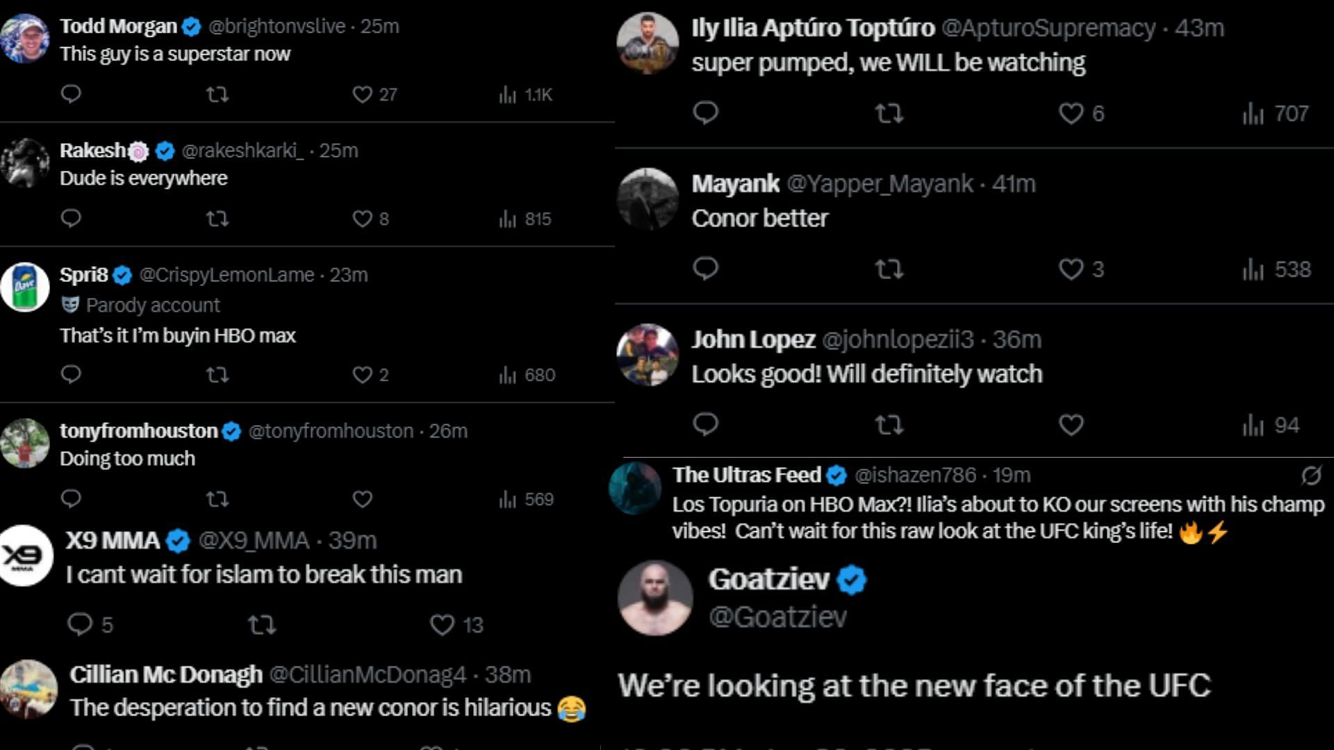 Fan comments. [Screenshots courtesy: @ChampRDS on X]