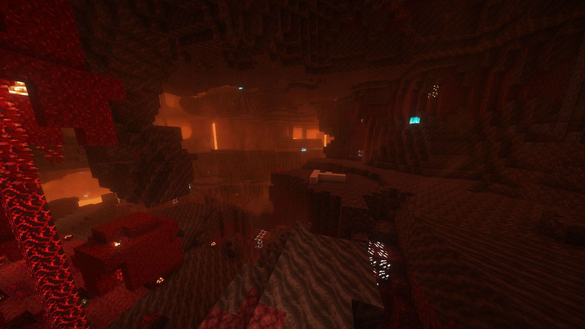 One of Nether biomes will contain a new feature that will only generate in new chunks (Image via Sportskeeda Gaming || Mojang Studios)