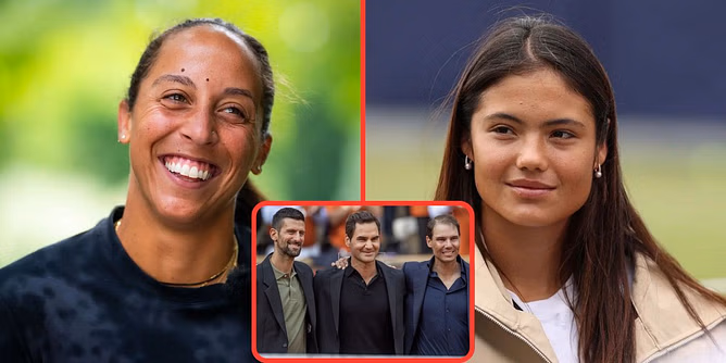 Madison Keys reveals who she would kiss between Nadal, Federer & Djokovic; Emma Raducanu refuses to answer playful question