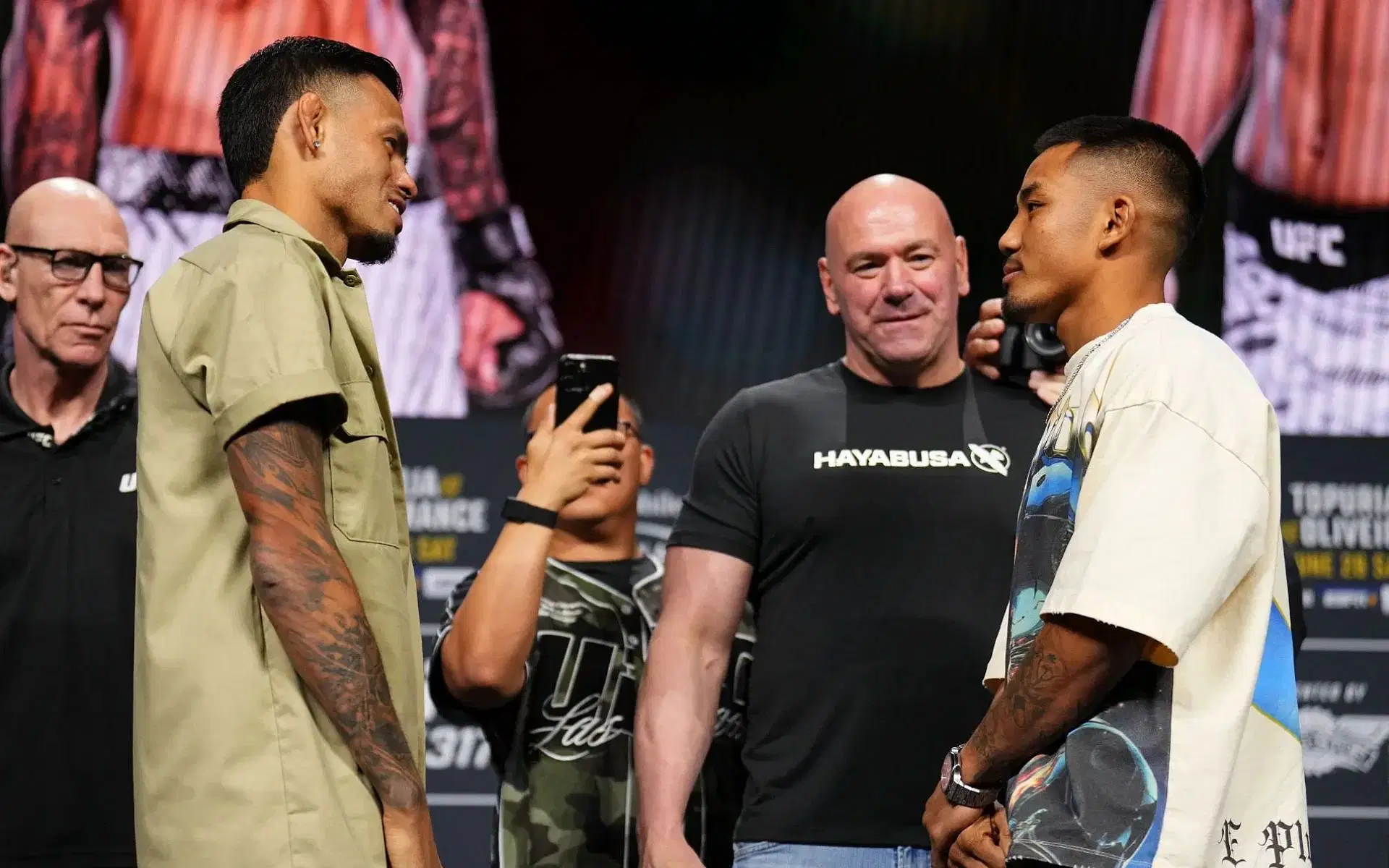 Brandon Royval (left) and Joshua Van (right) will clash in the feature bout of UFC 317