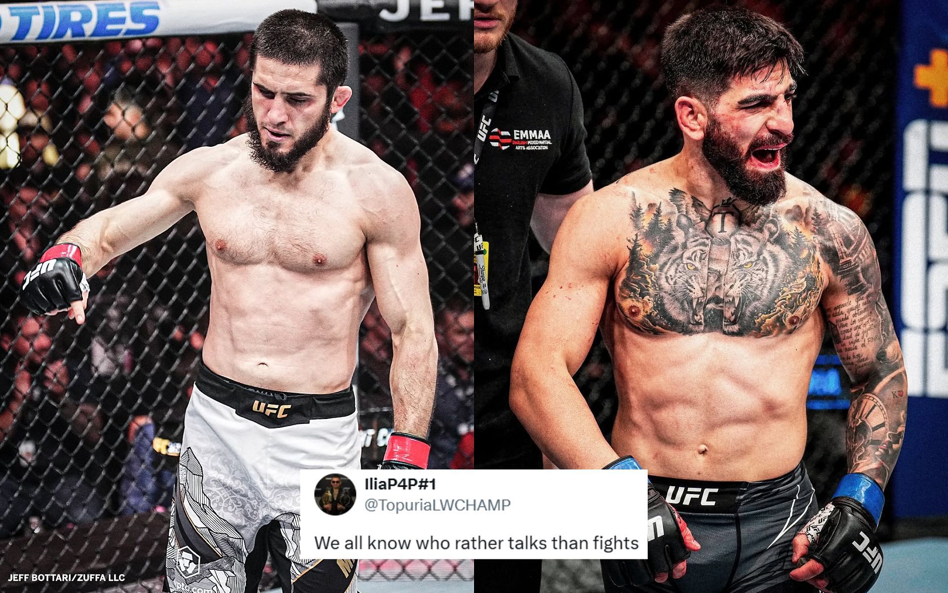 Fans react to Islam Makhachev