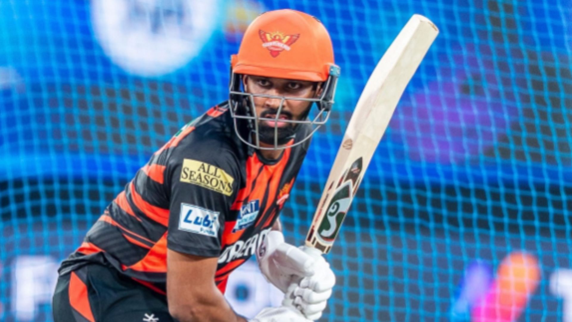 Smaran Ravichandran batting for SRH in the nets in IPL 2025 (Image Credit: Smaran Ravichandran/IG)